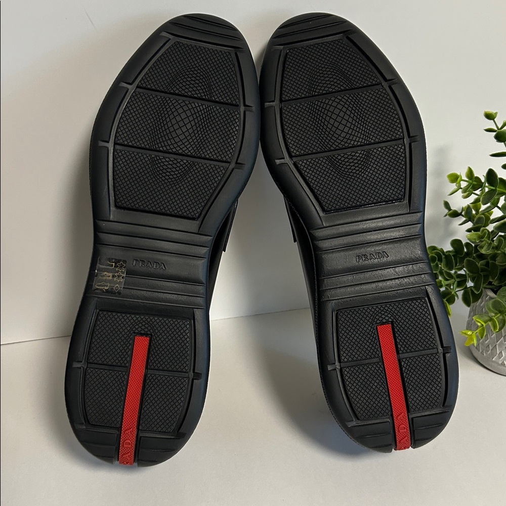 Prada Men's Classic Black Slip-On Loafers - Picture 13 of 17